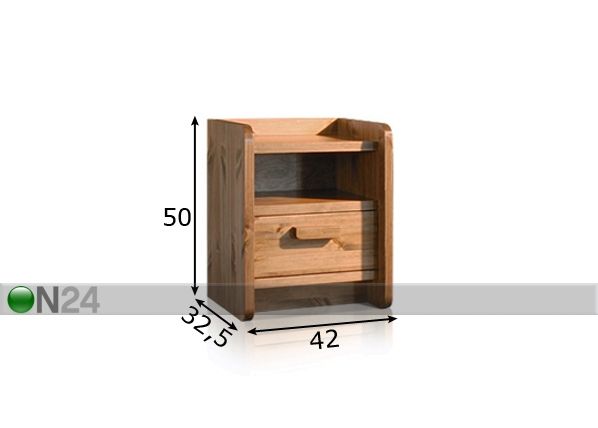 Öökapp Deco kask mõõdud