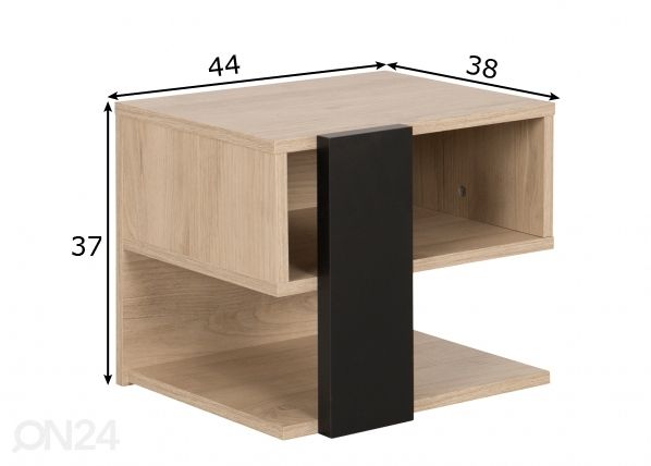 Öökapp Duplex mõõdud