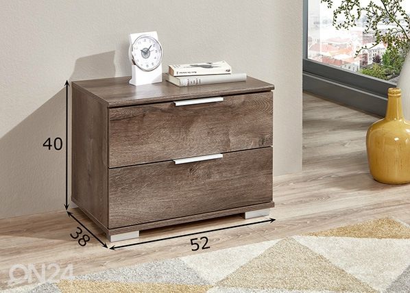 Öökapp Easy Plus mõõdud