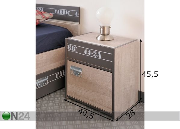 Öökapp Fabric mõõdud