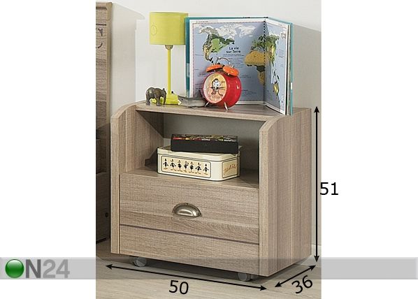 Öökapp Largo mõõdud