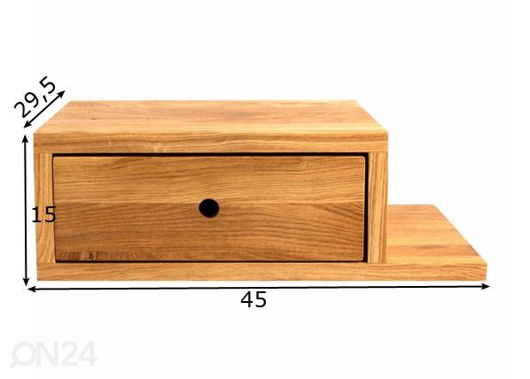 Öökapp seinale Ella, parem mõõdud