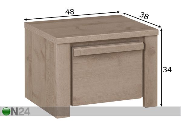 Öökapp Timber mõõdud