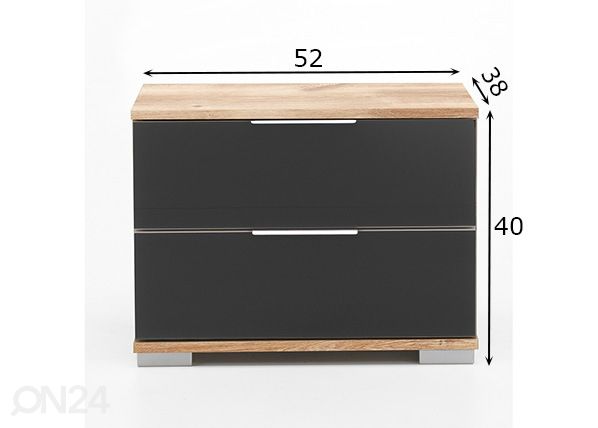 Öökappide komplekt Easy Plus 2 tk mõõdud
