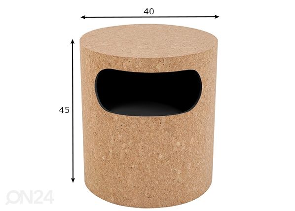 Öölaud/abilaud, kork mõõdud