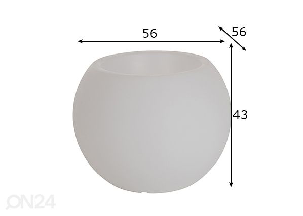 Õuevalgusti Ximi mõõdud