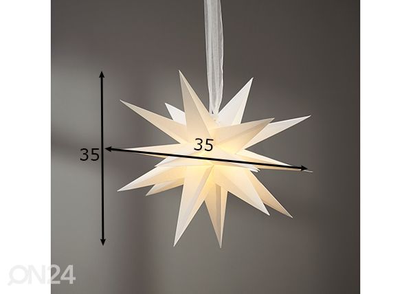 Paberist täht December 35 cm, valge