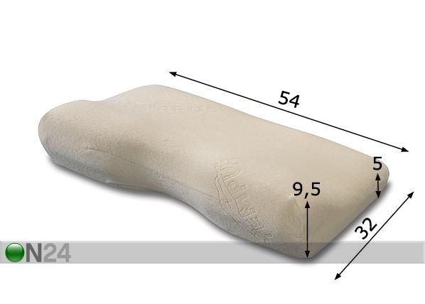 Padi Tempur Millennium small 54x32 cm mõõdud