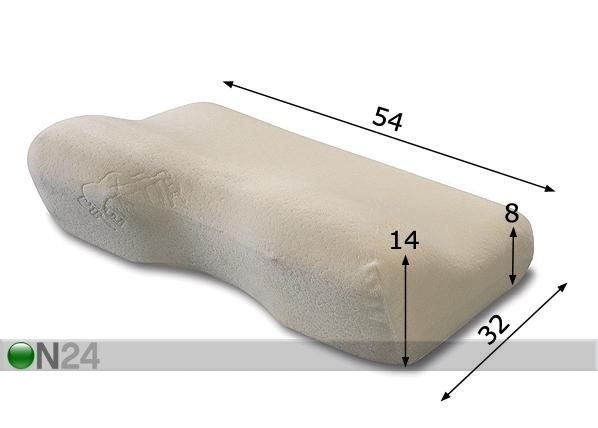 Padi Tempur Millennium X-Large 54x32 cm mõõdud
