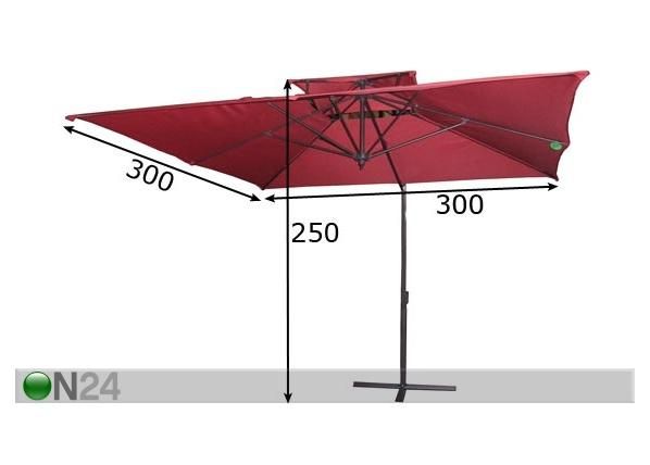 Päevavari Banana 3x3 m mõõdud