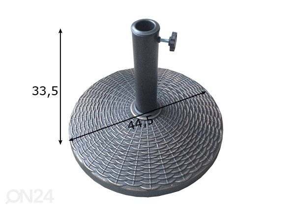 Päikesevarjualus 10 kg mõõdud