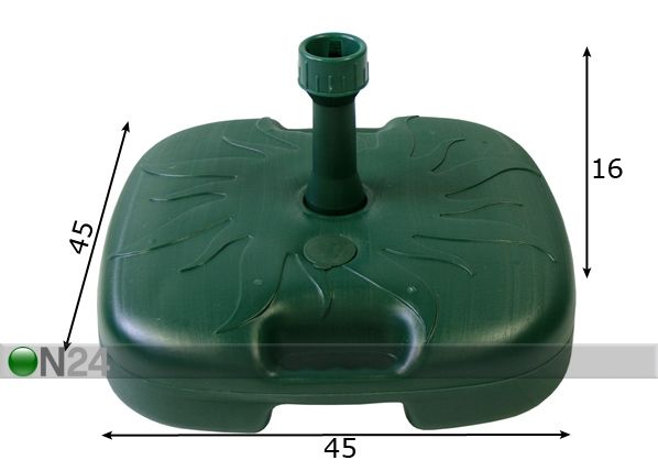 Päikesevarjualus mõõdud