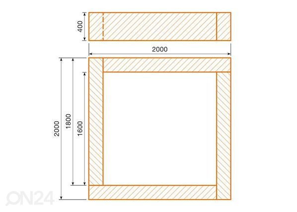 Pallimeri 200x200 mõõdud
