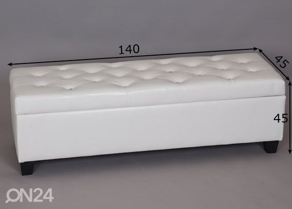 Panipaigaga tumba 140x45xh45 cm mõõdud