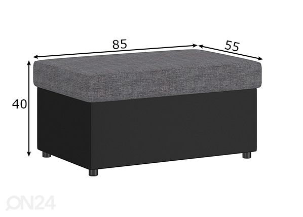 Panipaigaga tumba 85x55 cm mõõdud