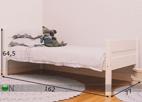 Pätiku voodi 70x155 cm mõõdud