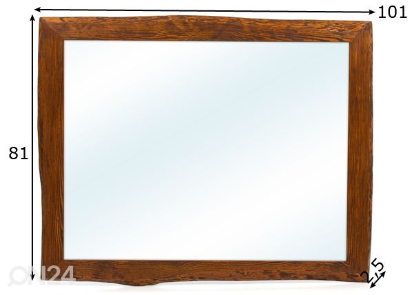 Peegel 101x81 cm mõõdud