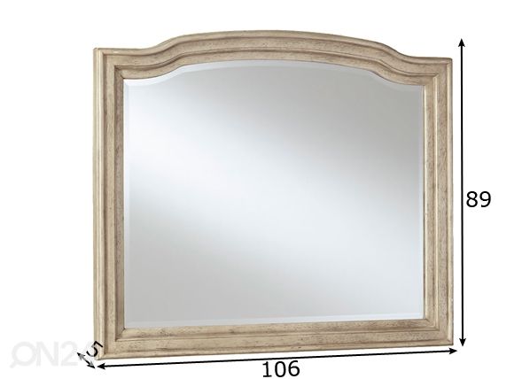 Peegel 106x89 cm mõõdud