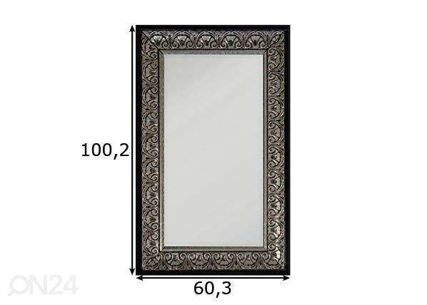 Peegel 60x100 cm mõõdud