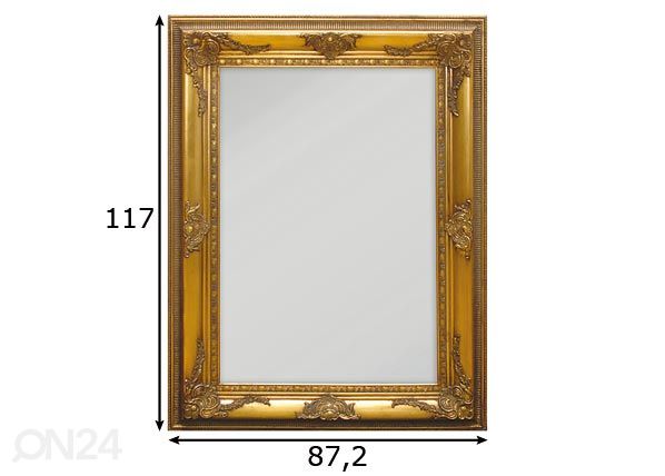 Peegel 87,2x117 cm mõõdud