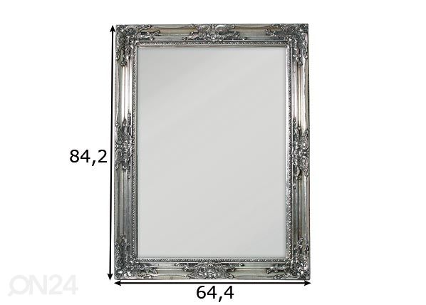 Peegel Antique silver 64,4x84,2 cm mõõdud