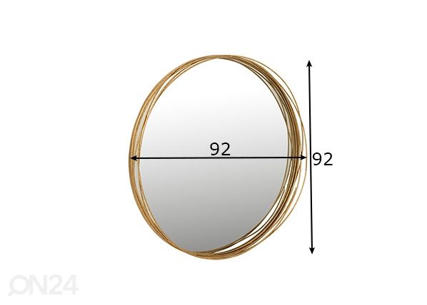Peegel Aurora Ø 92 cm mõõdud