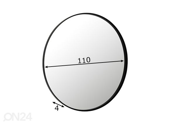Peegel Bianca Ø 110 cm mõõdud