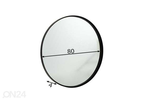 Peegel Bianca Ø 80 cm mõõdud