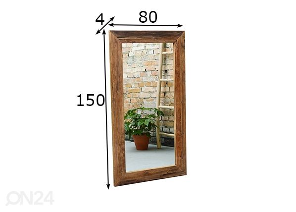 Peegel Erosie 150x80 cm mõõdud