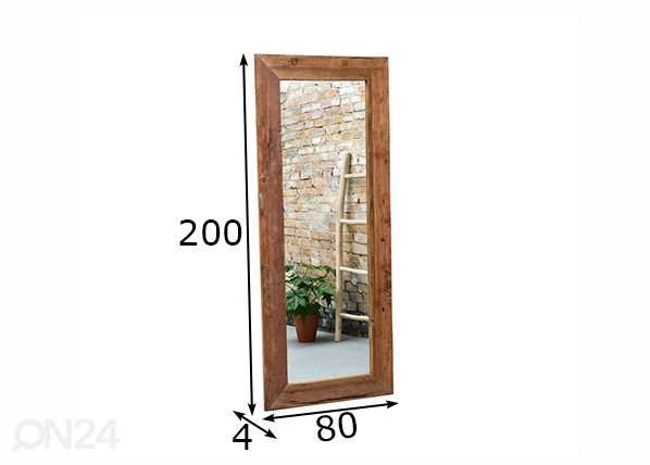 Peegel Erosie 200x80 cm mõõdud