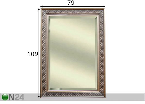 Peegel klassikalises raamis 109x79 cm mõõdud