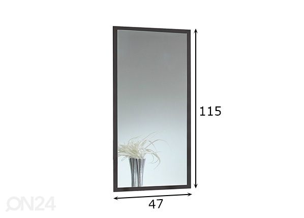 Peegel Stockholm 115x47 cm mõõdud