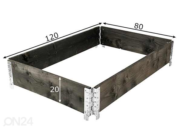 Peenrakast 120x80 cm mõõdud