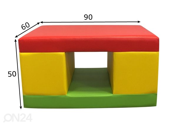 Pehmed moodulklotsid Tunnel mõõdud