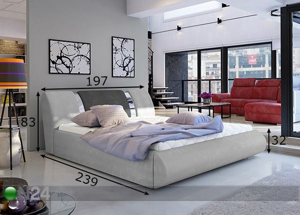 Pesukastiga voodi 180x200 cm mõõdud