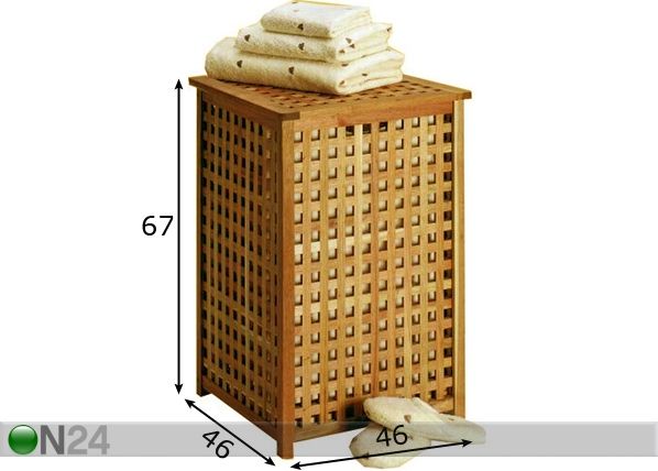 Pesukorv Walnut mõõdud