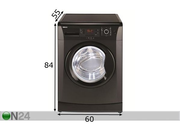 Pesumasin Beko WMB81242LMB mõõdud