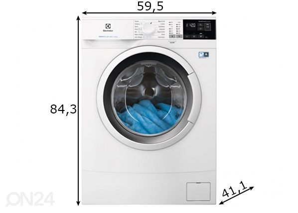 Pesumasin Electrolux mõõdud