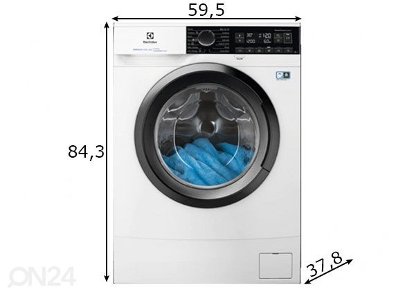Pesumasin Electrolux mõõdud