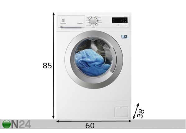 Pesumasin Electrolux EWS1266SEU mõõdud