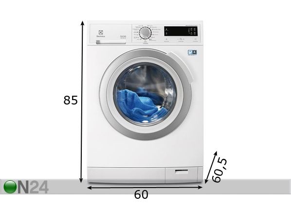 Pesumasin kuivatiga Electrolux EWW1697SWD mõõdud