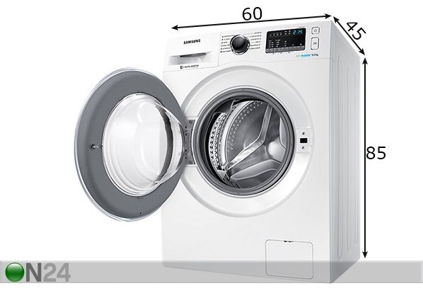 Pesumasin Samsung mõõdud