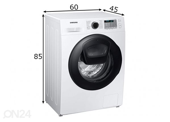 Pesumasin Samsung mõõdud