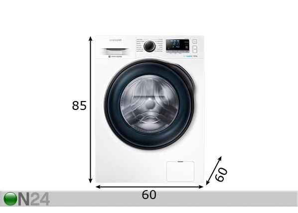 Pesumasin Samsung WW90H7410EW/LE mõõdud