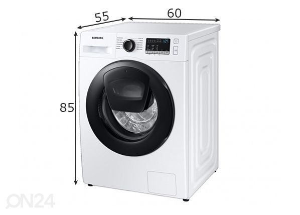 Pesumasin Samsung WW90T4540AE/LE mõõdud