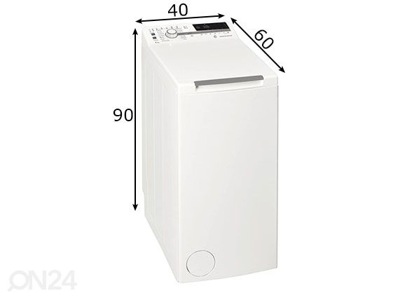 Pesumasin Whirlpool FDLR7221BSEUN mõõdud