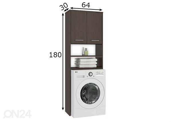 Pesumasina kapp Fin mõõdud