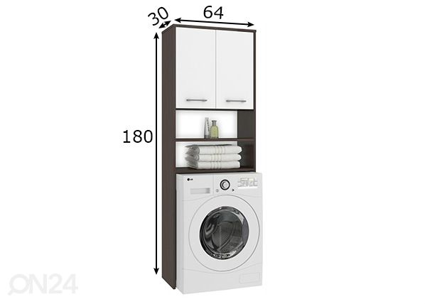 Pesumasina kapp Fin mõõdud