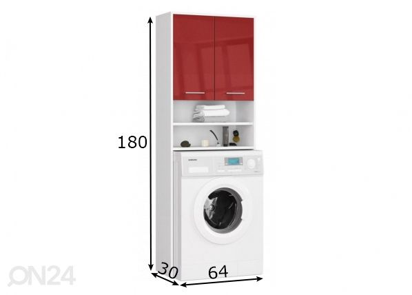 Pesumasina kapp Fin mõõdud