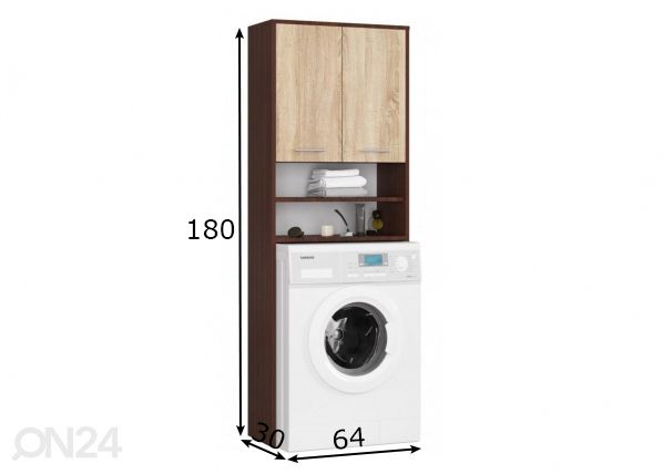 Pesumasina kapp Fin mõõdud